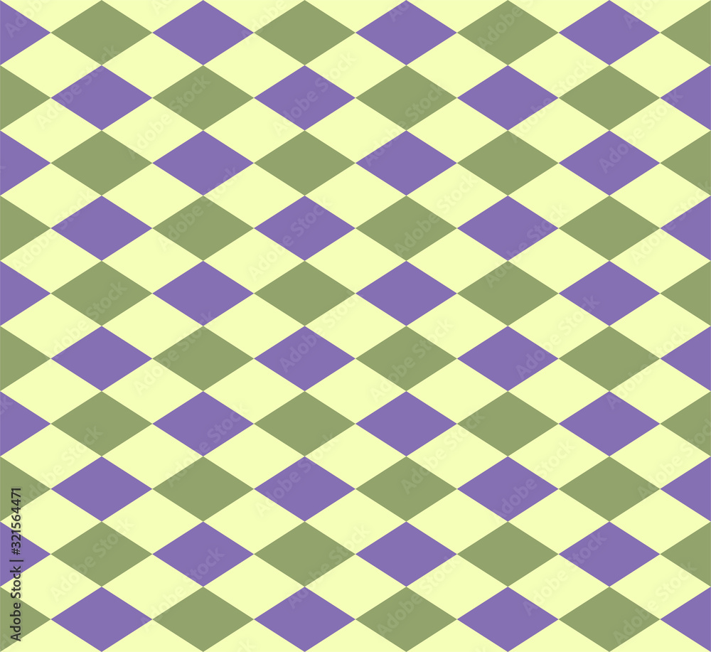 Poster Creative design of harlequin rhombuses seamless texture