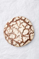 Fresh bread on the parchment. Bakery Products