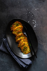 Traditional ukrainian dish deruny