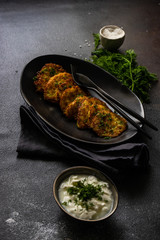 Traditional ukrainian dish deruny