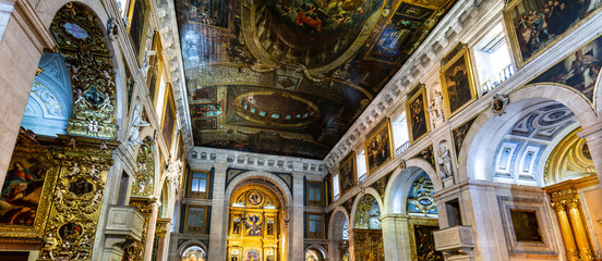 Lisbon Interior of the Jesuit Church of Saint Roch