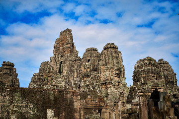 Fototapeta na wymiar Bayon Angkor wat temple ruins siem reap cambodia asia