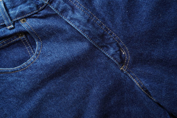 Naklejka premium Jeans background. Denim jeans texture. Blue denim pattern.