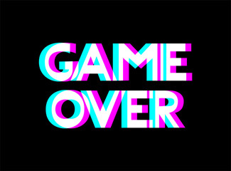 Design of game over message