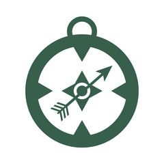 compass guide device isolated icon