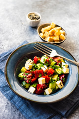 Healthy food concept with organic vegetables