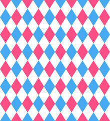 Creative design of harlequin rhombuses seamless texture