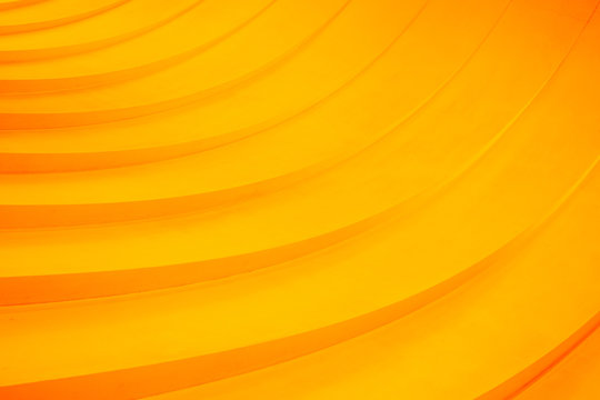 Abstract curved lines. Orange geometric background