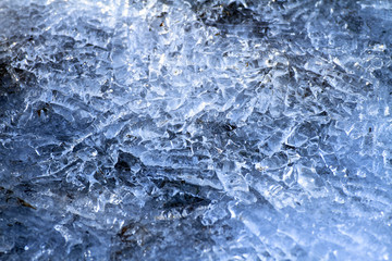 Textura de hielo con formas irregulares