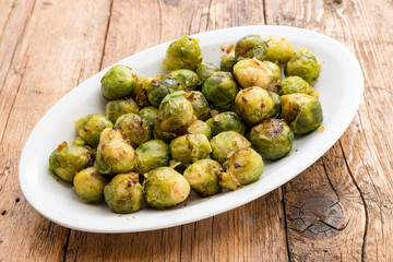 Brussels plate close up view