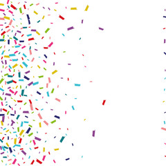 Rainbow Invitation Splash Pattern. Splash Wallpaper. Confetti Celebrate Illustration. Color Christmas Banner.