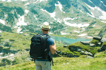 Father travels with his three year old son