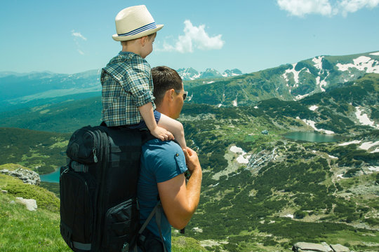 Father Travels With His Three Year Old Son