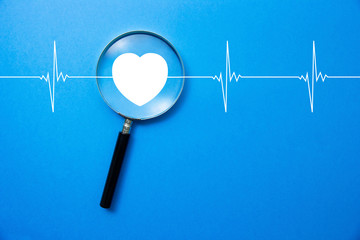 lente di ingrandimento, salute, visita medica