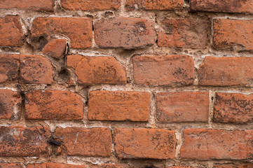 texture of old vintage red brick
