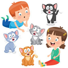 Cute Funny Little Cat Posing