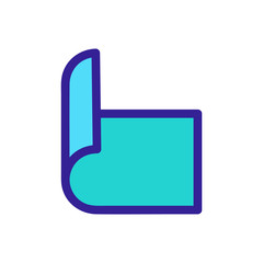 booklet flyer icon vector. Thin line sign. Isolated contour symbol illustration