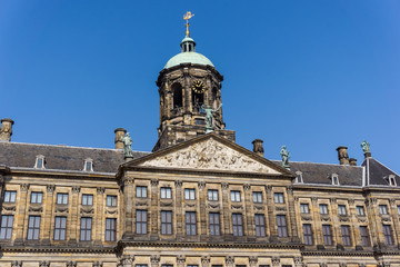 Fototapeta na wymiar Royal Palace Amsterdam on the Dam Square in Amsterdam, Netherlands