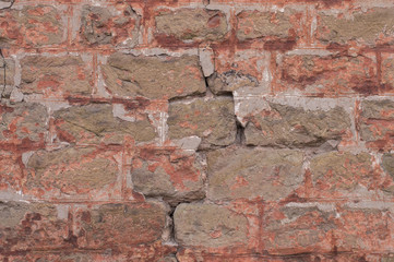 texture of old vintage red brick