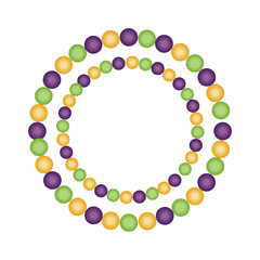 Pearl necklace for mardi gras © DAVIDS