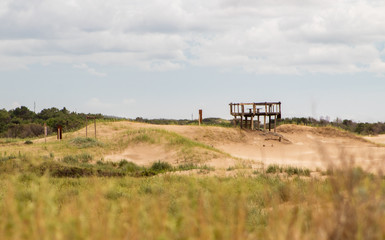 Fototapeta premium Puesto vigilancia desierto