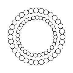Obraz premium Pearl necklace for mardi gras