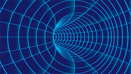 Tunnel or wormhole. Background abstract vector image