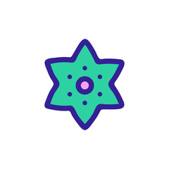 Obraz premium Jungle flower icon vector. Thin line sign. Isolated contour symbol illustration