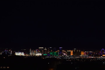 Naklejka premium Vegas Skyline