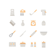 KITCHEN UTENSILS ICON SET