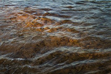 Light passes through the water in Sacramento, California