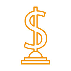 dollar symbol award victory icon