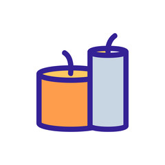 Honey wax candle icon vector. Thin line sign. Isolated contour symbol illustration