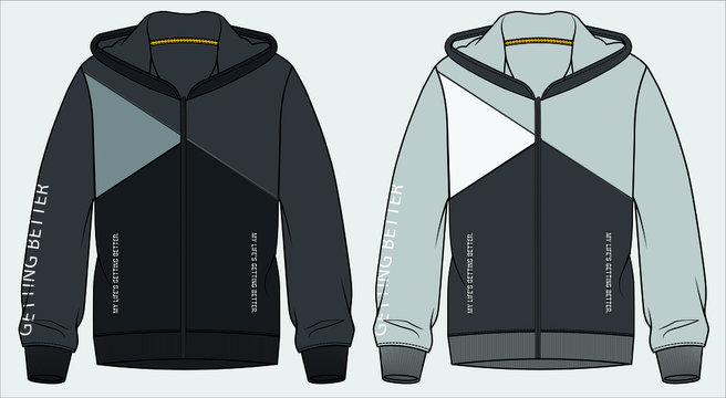 Hooded Track Suit Design Templates