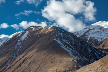 Mountain landscape. A beautiful panorama on high mountains. Nature of the North Caucasus