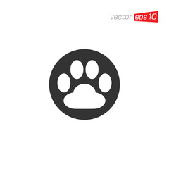 Paw animal Icon Design Vector