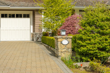 Garage door in Vancouver, Canada.