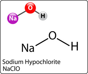 sodium hydrochlorite Molecule Structure