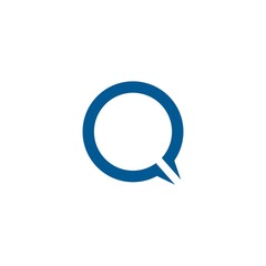 Q letter logo template vector