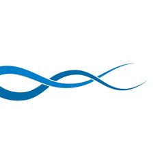 Wave line vector concept illustration