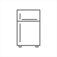 refrigerator vector freeze icon outline style