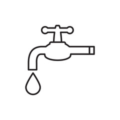 water tap icon design vector logo template EPS 10