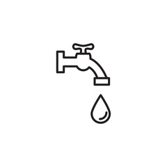 water tap icon design vector logo template EPS 10