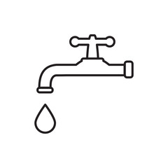 water tap icon design vector logo template EPS 10
