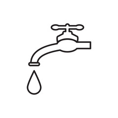 water tap icon design vector logo template EPS 10