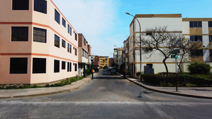 Fototapeta na wymiar Urbanización Vipol - Callao - Perú.
