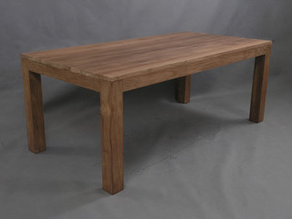 Classy Modern Luxury Wooden Table for Home Interiors Furniture in Isolated Background