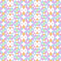 Fototapeta na wymiar Colorful Seamless Pattern With Flowers , Floral, Abstract, Repeat, Illustrator Pattern Wallpaper 