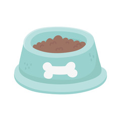 green bowl with food snack animals, pets