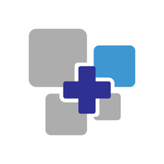 New medical logo design. Health care logotype. Pharmacy healthcare vector template illustration.